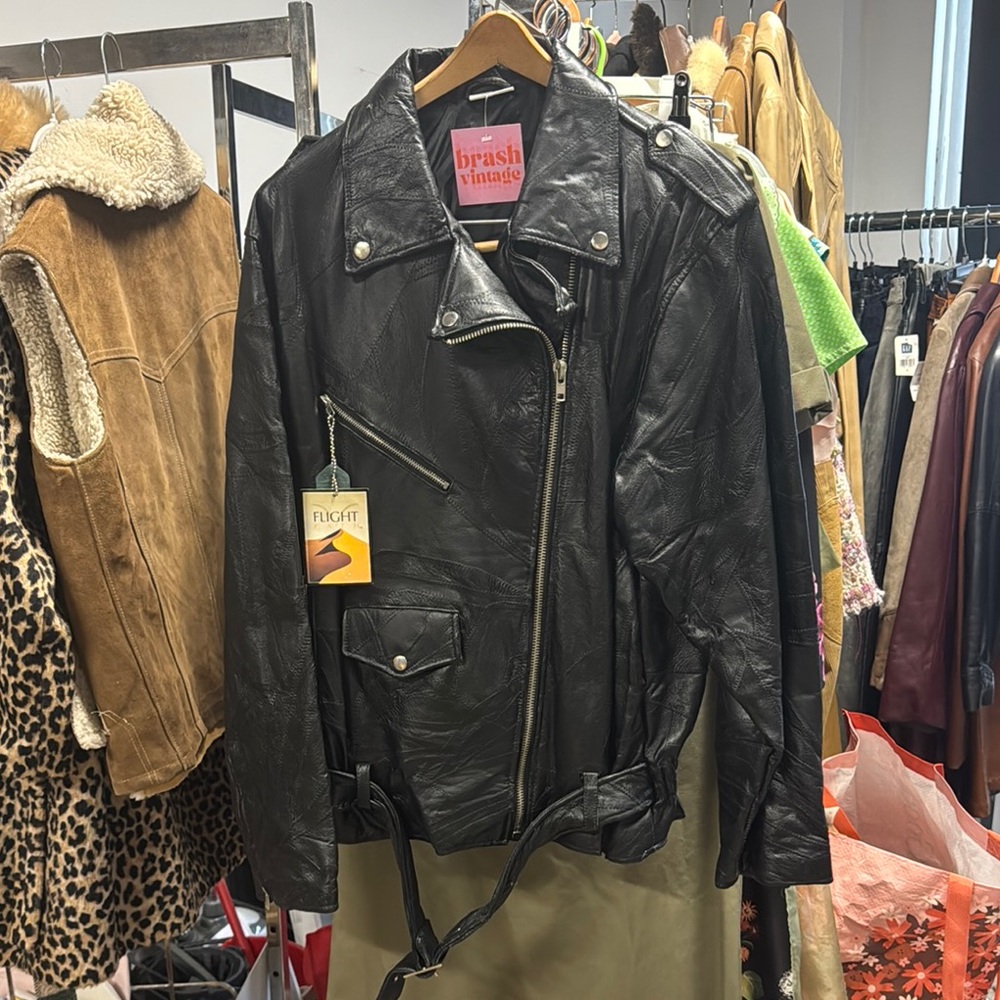Vintage Black Leather Jacket